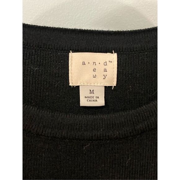 NWT a new day black sweater M - Picture 4 of 9